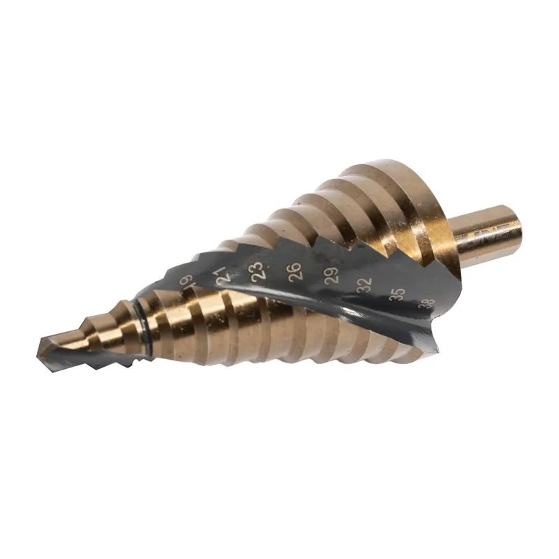 Certifikovaný XTLINE Vrták stupňovitý HSS TiAIN 5-35 mm, krok 2-4 mm (TRI)
