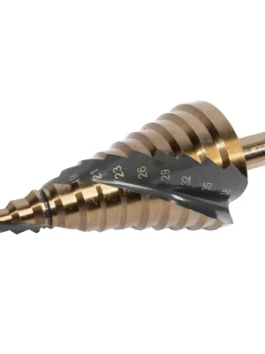 Cenový Hit XTLINE Vrták stupňovitý HSS TiAIN 6-38 mm, krok 3 mm (TRI)