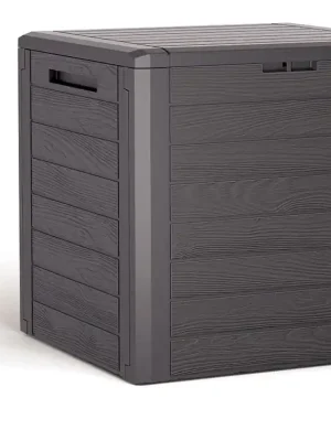 Zahradní box WOODEBOX 58,5 cm - 140 l - barva umbra Veilige Betaling