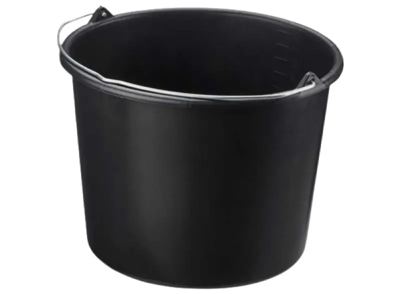 Zednické vědro IWIR10 černé plastové 10L Must-Have