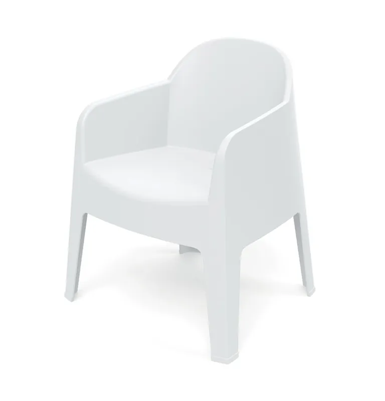 Židle s područkami MILANE 680x600x805 - barva bílá Superprijs