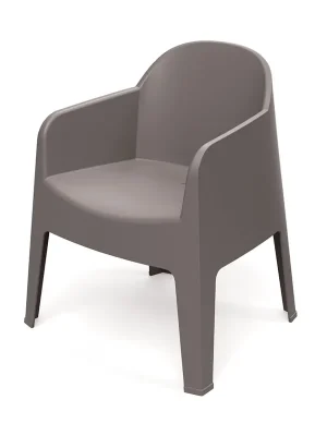 Židle s područkami MILANE 680x600x805 - barva zemitě hnědá Snelle Levering