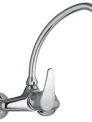 Nástěnná směšovací baterie s výtokem, rozteč 15 cm, chrom TRES Betrouwbaar