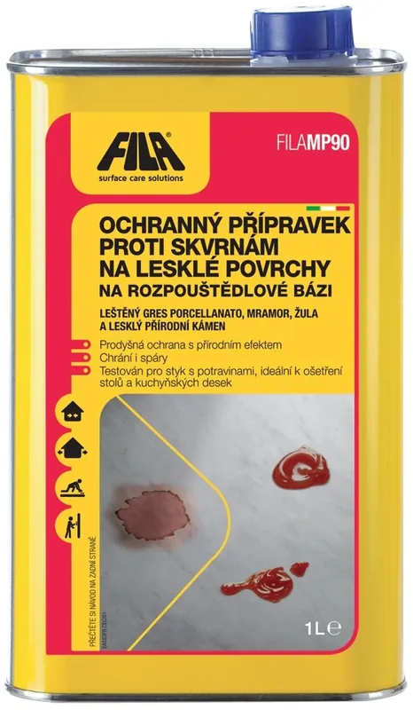 Ochranný přípravek proti skvrnám Fila MP9 na lesklé povrchy, rozpouštědlo 1 l Actieprijs