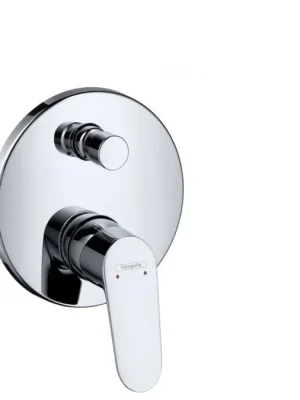 Populair Hansgrohe FOCUS E2 Páková vanová baterie pod omítku kulatá, chrom