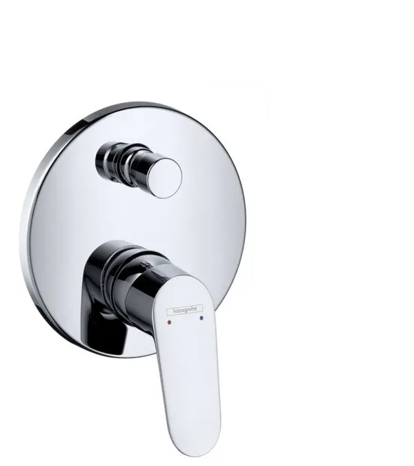 Populair Hansgrohe FOCUS E2 Páková vanová baterie pod omítku kulatá, chrom