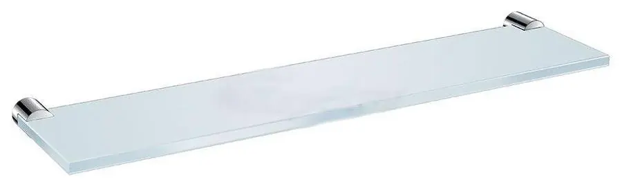 Skleněná polička 400 mm Jika BASIC včetně držáků, chrom Koopje