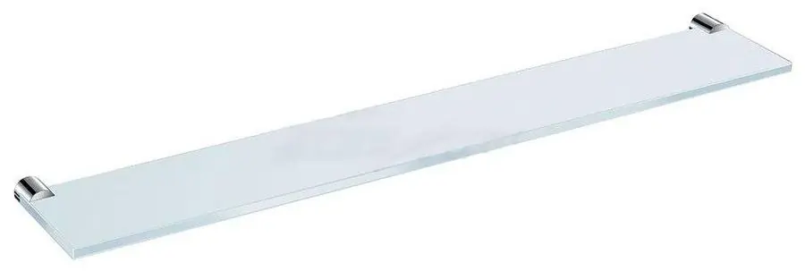 Shop Nu Skleněná polička 600 mm Jika BASIC včetně držáků, chrom