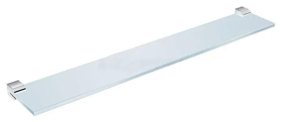Skleněná polička 60 cm Jika PURE vč. držáků, chrom Weekendaanbieding