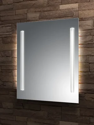 Zrcadlo 90x70 cm Santech Allianz STRIPE LED osvětlení, bez vypínače, boční osvětlení Betrouwbaar