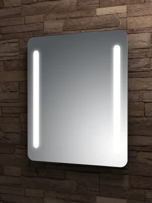 Zrcadlo 90x70 cm Santech Allianz SPECTRUM LED osvětlení, bez vypínače, oblé rohy, boční osvětlení Goedkoop