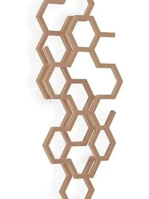 Radiátor 122x48,6 cm Terma HEX, vodní, hnědá Direct Beschikbaar