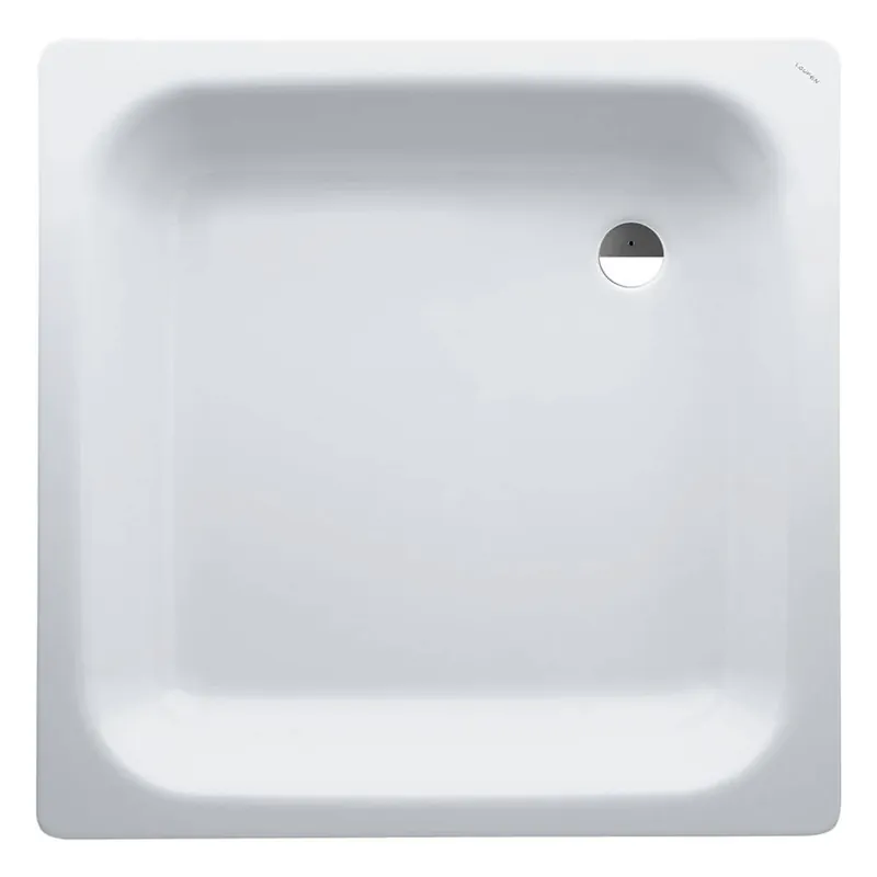 Direct Beschikbaar Sprchová vanička čtvercová 90x90 cm Laufen PLATINA, hluboká, protihluková podložka, ocel, bílá