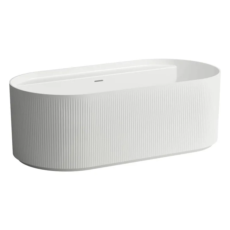 Vana volně stojící s reliéfem 160x81,5 cm Laufen SONAR, Marbond, bílá Gratis Retour