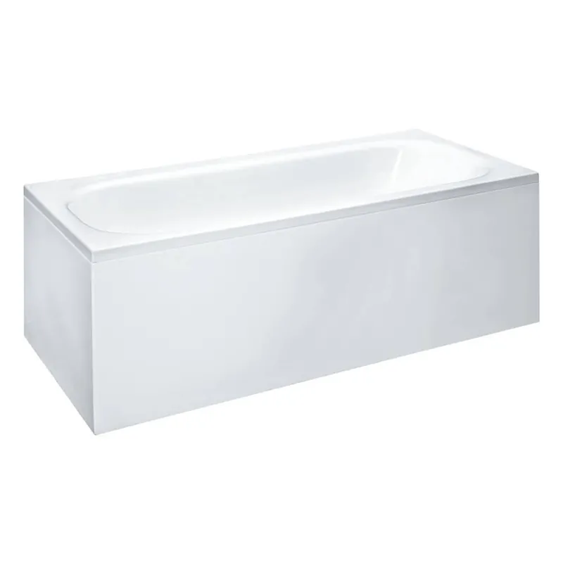 Vana 170x75 cm Laufen SOLUTIONS s konstrukcí a L-panelem levým, odtok uprostřed, bílá Bestseller