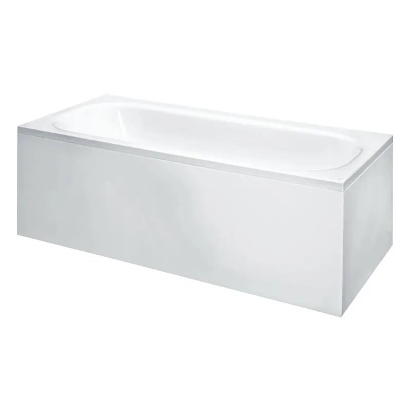 Vana 170x75 cm Laufen SOLUTIONS s konstrukcí a L-panelem pravým, odtok uprostřed, bílá Meest Verkocht