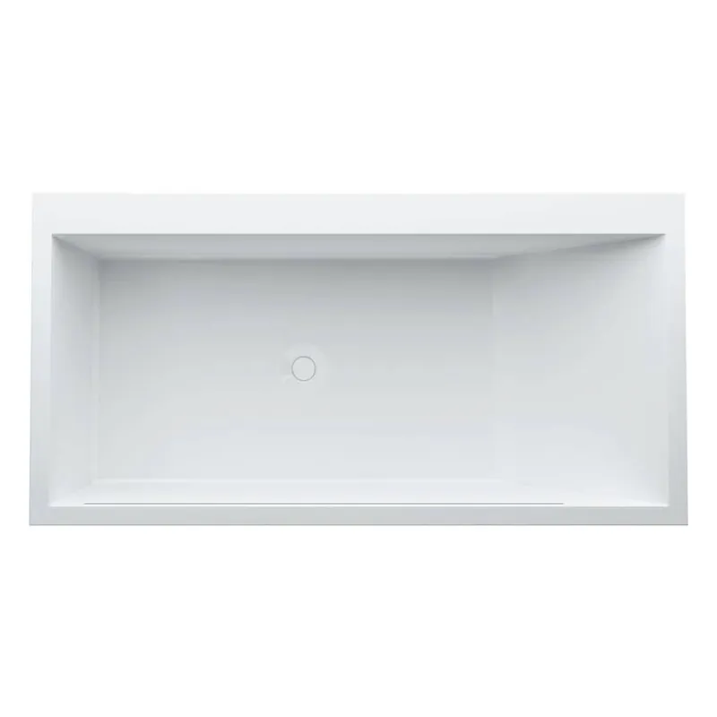 Lage Kosten Vana 170x86 cm KARTELL By Laufen, do levého rohu, armaturní deska, osvětlení pro přepad, bílá