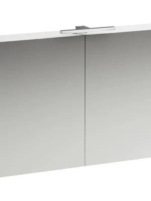 Zrcadlová skříňka 100x70 cm Laufen BASE, osvětlení LED, zásuvka IP 44, bílá lesk Betrouwbaar