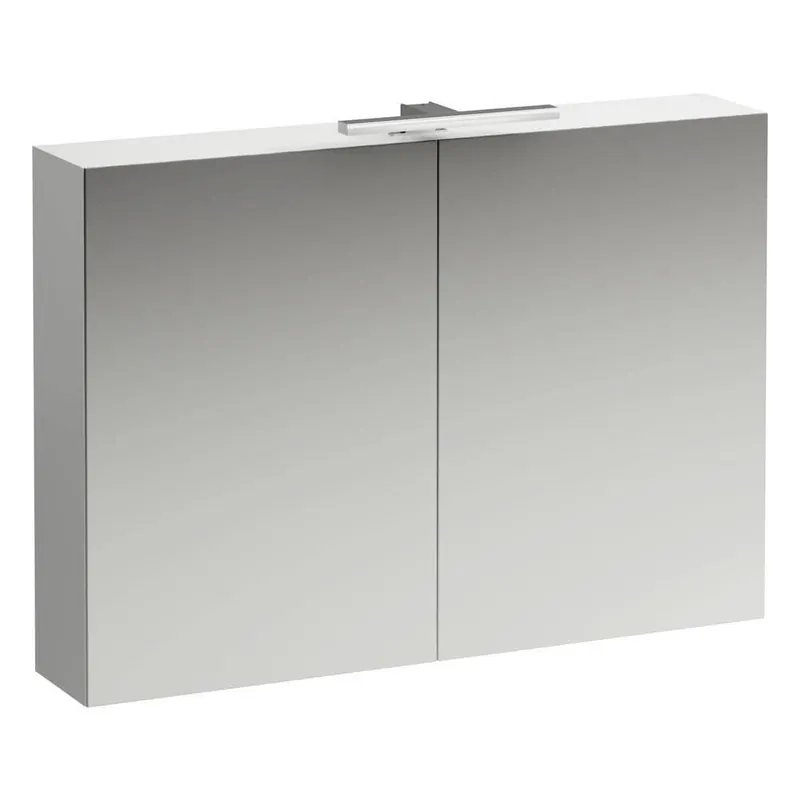 Zrcadlová skříňka 100x70 cm Laufen BASE, osvětlení LED, zásuvka IP 44, bílá lesk Betrouwbaar