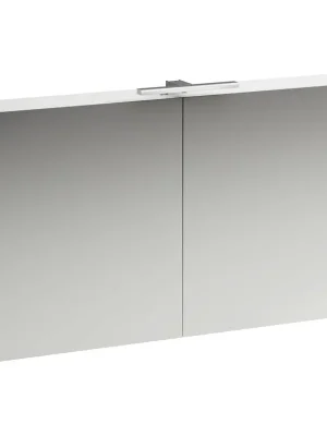 Zrcadlová skříňka 120x70 cm Laufen BASE, osvětlení LED, zásuvka IP 44, bílá lesk Fabrieksprijs