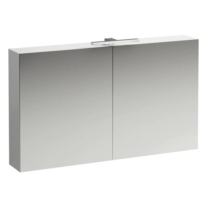 Zrcadlová skříňka 120x70 cm Laufen BASE, osvětlení LED, zásuvka IP 44, bílá lesk Fabrieksprijs