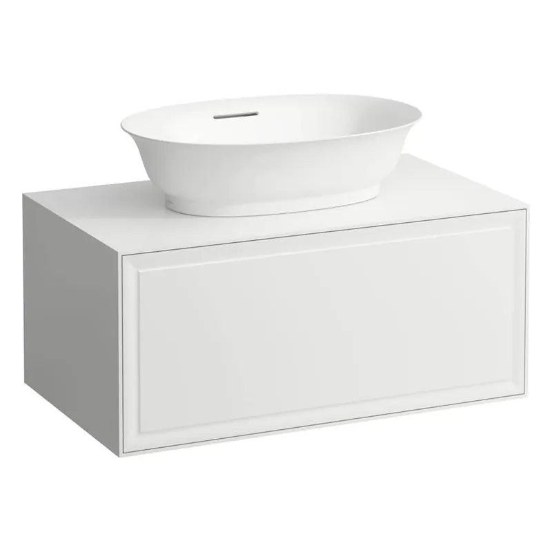 Dagaanbieding Skříňka pod umyvadlo 80 cm Laufen NEW CLASSIC, zásuvka, výřez uprostřed, bílá lesk