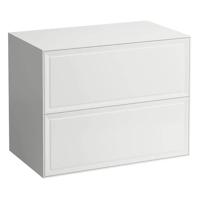 Skříňka pod umyvadlo 80 cm Laufen NEW CLASSIC, 2 zásuvky, bez výřezu, bílá lesk Hete Deal