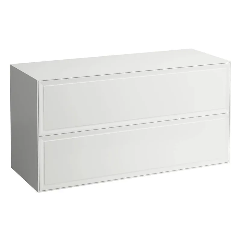Favoriet Skříňka pod umyvadlo 120 cm Laufen NEW CLASSIC, 2 zásuvky, bez výřezu, bílá lesk