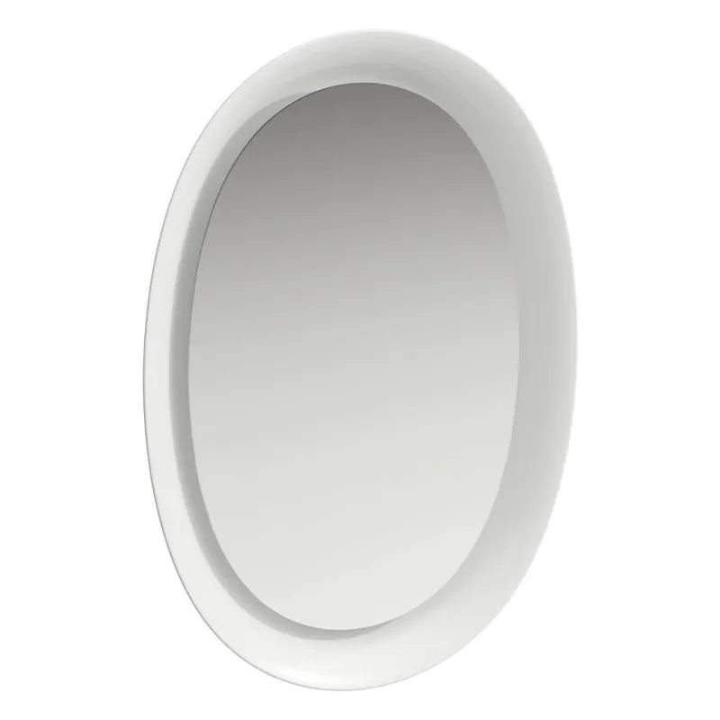 Zrcadlo ovál 50x70 cm Laufen NEW CLASSIC, LED ambientní osvětlení, bílá Seizoensaanbieding