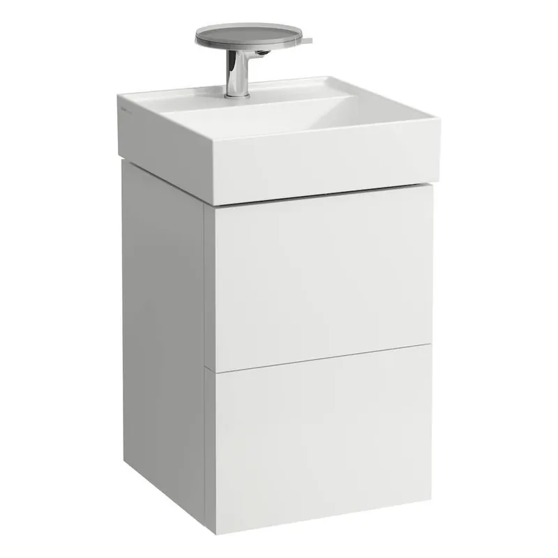 Koop Vandaag Skříňka pod umyvadlo 46 cm KARTELL By Laufen, 2 zásuvky, vč.organizéru, bílá mat