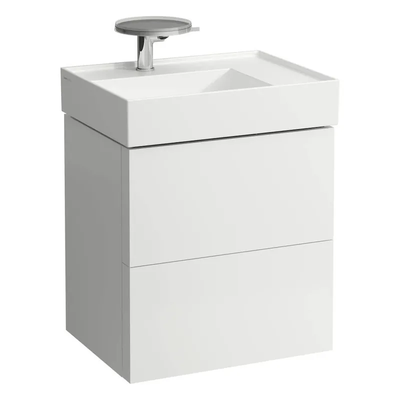 Hete Deal Skříňka pod umyvadlo 60 cm KARTELL By Laufen, 2 zásuvky, vč.organizéru, bílá mat