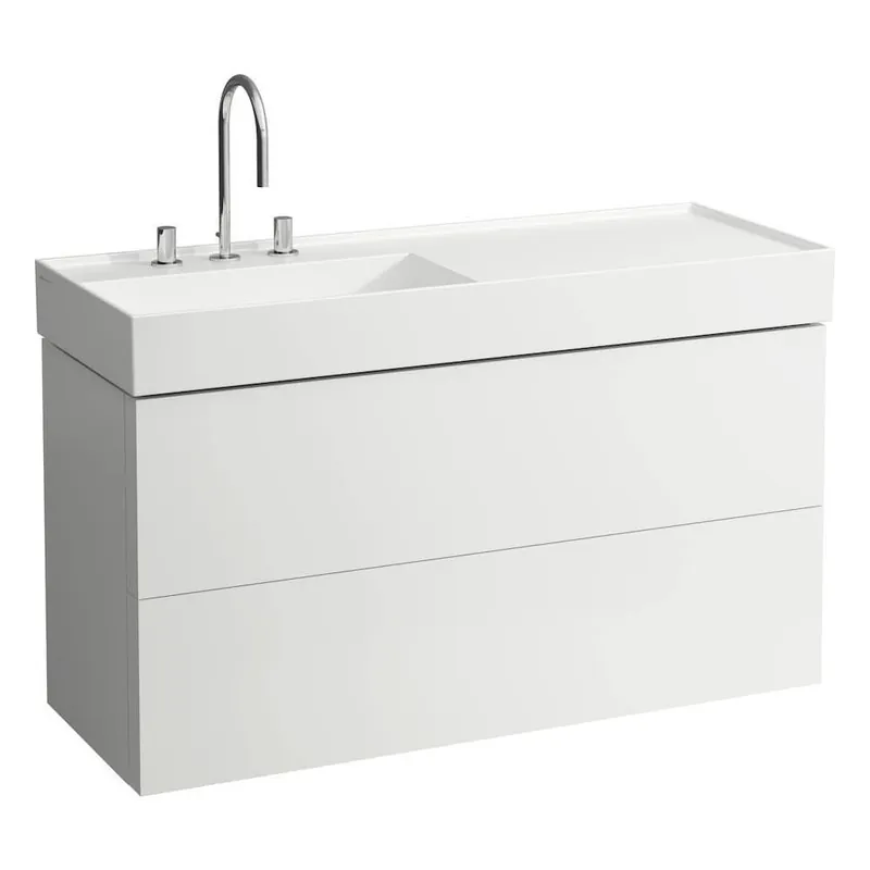 Bestseller Skříňka pod umyvadlo 120 cm KARTELL By Laufen, 2 zásuvky, vč.organizéru, bílá mat