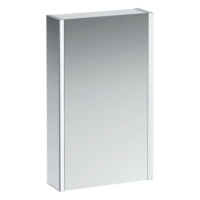 Merkproduct Zrcadlová skříňka 45x75x15 cm Laufen FRAME 25, osvětlení LED, dvířka vpravo, senzor, hliník, bílá