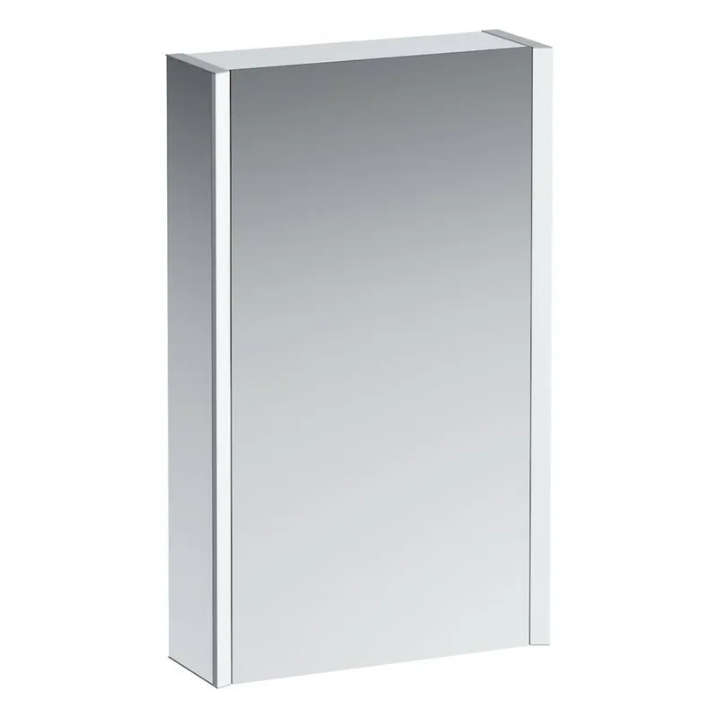 Zrcadlová skříňka 45x75x15 cm Laufen FRAME 25, osvětlení LED, dvířka vpravo, hliník, bílá Aanbieding