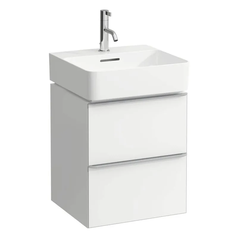 Skříňka pod umyvadlo 45 cm Laufen SPACE, 2 zásuvky, bílá mat Weekendaanbieding
