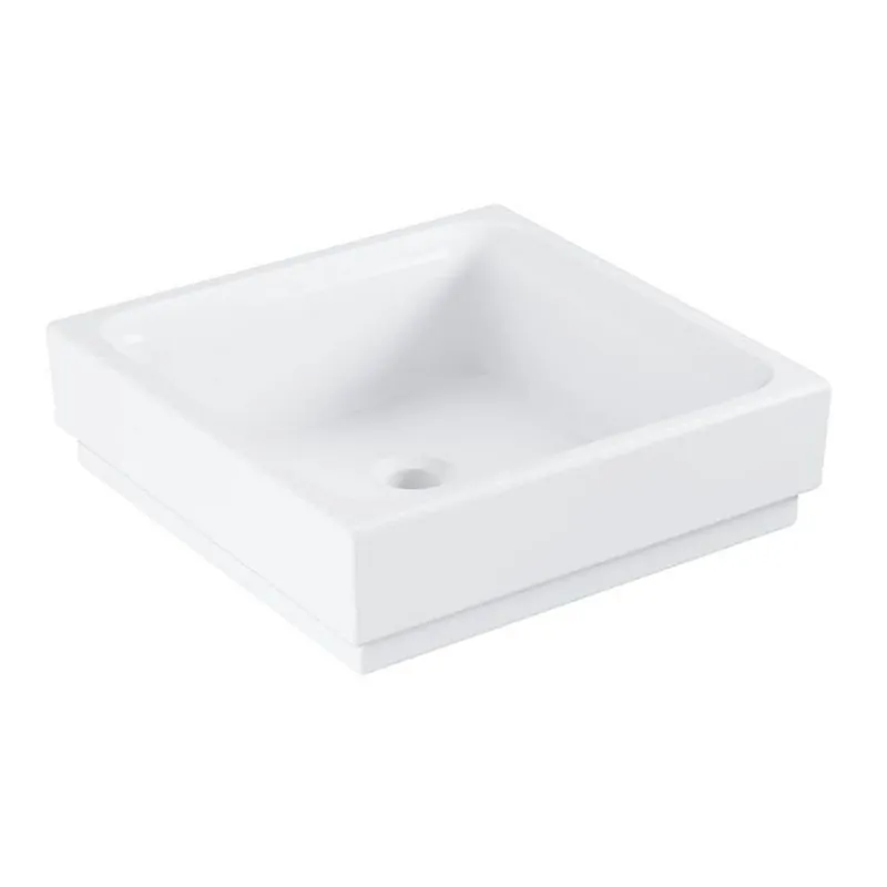 Umyvadlo na desku 40 cm Grohe CUBE Ceramic, alpská bílá Flitsaanbieding