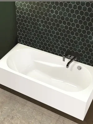 Beste Prijs Obdélníková akrylátová vana Riho LAZY plug & play 170 x 75 cm, objem 242 l, levá, bílá