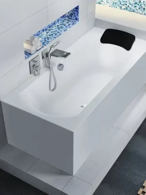 Aanbieding Klasická akrylátová vana Riho LINARES plug & play 190 x 90 cm, objem 320 l, levá, bílá