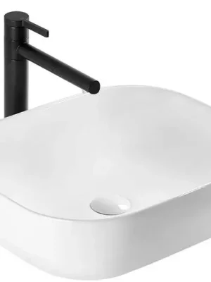 Elegantní keramické umyvadlo na desku REA Belinda Slim-U6521, 46,5 x 33 cm, bílé Must-Have