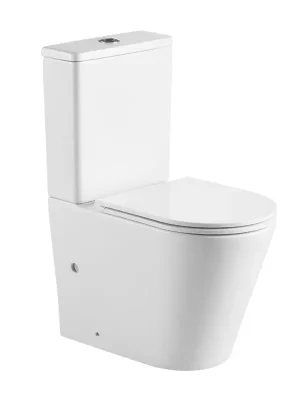 Weekendaanbieding Designové keramické kapotované WC kombi Mereo s vario odpadem – bezokruhové splachování RIMLESS, 620 × 380 × 840 mm, + sedátko Duroplast Soft Close