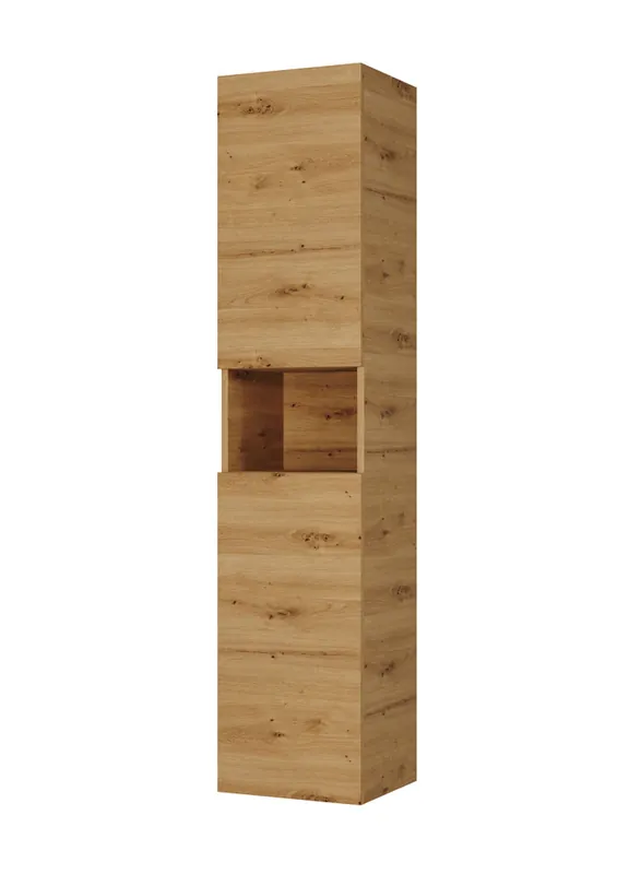 Koupelnová vysoká skříňka Riho PORTO, 2x dveře, 160 x 35 x 32 cm, barva DP6 Natural Oak Tijdelijk Beschikbaar