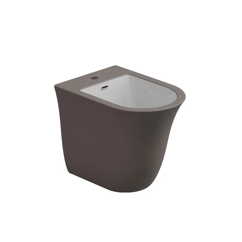 Hete Deal Bidet stojící Flut, keramický, dvoubarevný, s otvorem pro baterii, FLBI01BI000029FI
