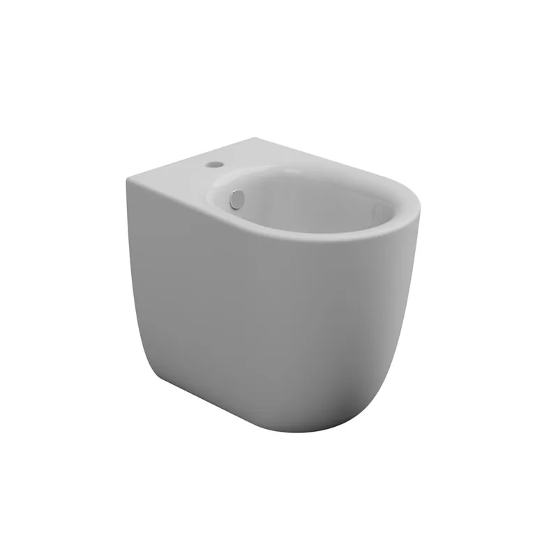 Gratis Retour Bidet stojící Hit, keramický, dvoubarevný, s otvorem pro baterii, HIBI01BI000001FI