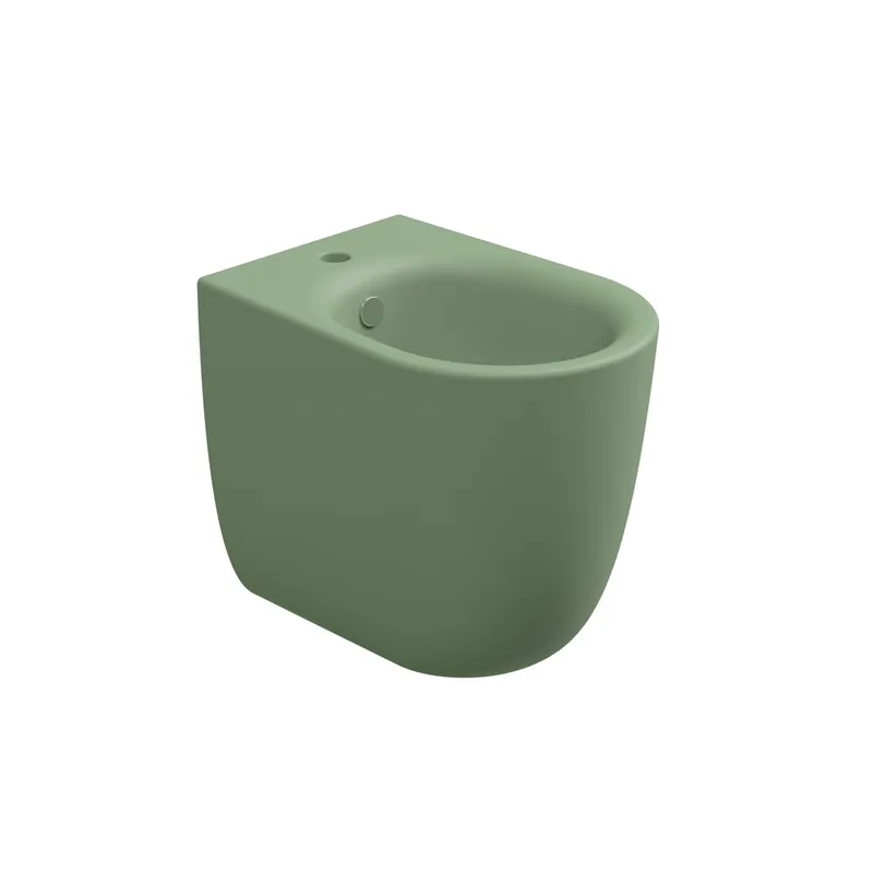 Uitverkoop Bidet stojící Hit, keramický, salvia matný, s otvorem pro baterii, HIBI01031FI