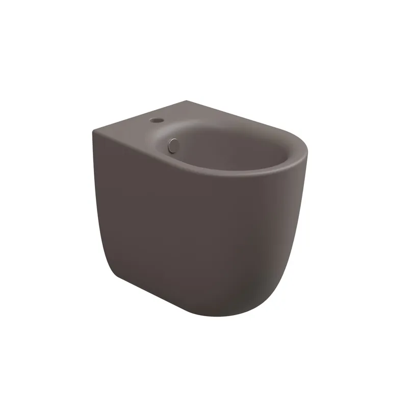 Populair Bidet stojící Hit, keramický, tortora matný, s otvorem pro baterii, HIBI01029FI