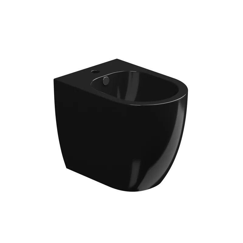 Goedkoop Bidet stojící Like, keramický, černý lesklý, s otvorem pro baterii, LKBI01002FI