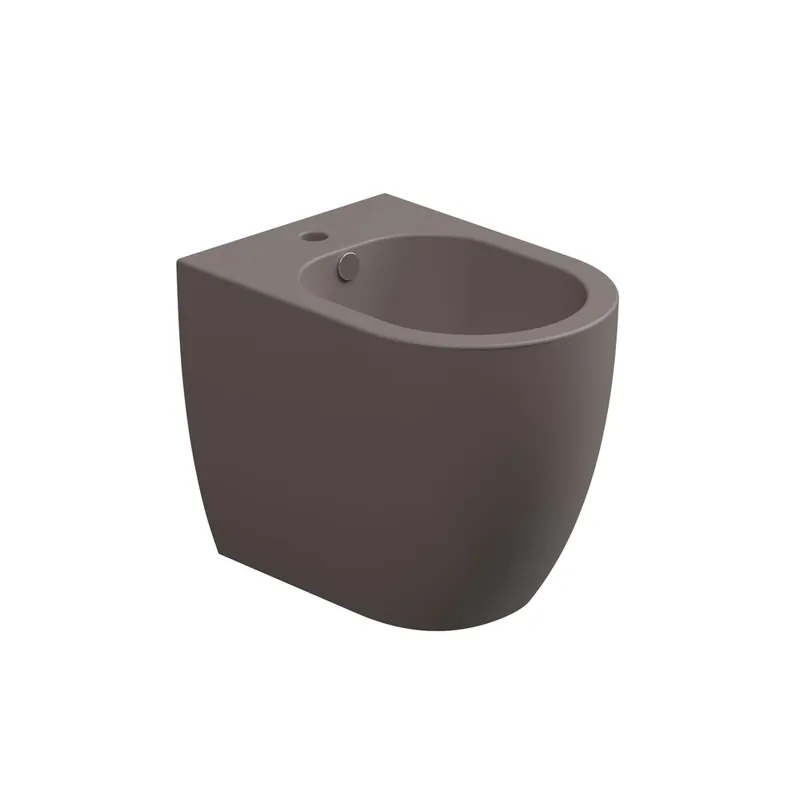 Gratis Retour Bidet stojící Like, keramický, tortora matný, s otvorem pro baterii, LKBI01029FI