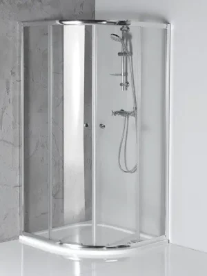 čtvrtkruhová sprchová zástěna ARLETA HLS900, 90x90 cm, čiré sklo Bestseller