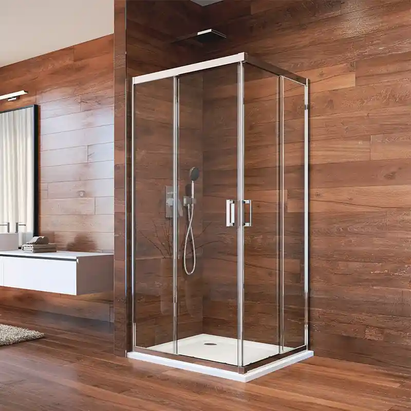 Aanbieding Mereo sprchový kout, LIMA, čtverec, 80x80cm, chrom ALU, sklo čiré, CK608A33K