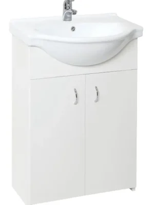 Multi Simple skříňka s umyvadlem 55,5x42,4 cm SIMPLE55WH Beste Prijs